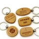 wooden keyring engraving