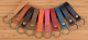 pu leather loop handle keyrings