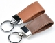 executive pu leather loop handle keyring