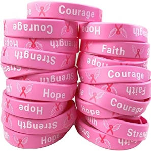 cancer awareness silicon wristband