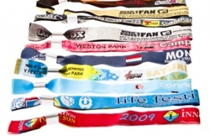 dye sublimation printed festival bands