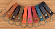 pu leather loop handle keyring