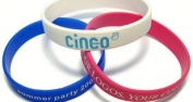 silicon wristbands - silk screen printed